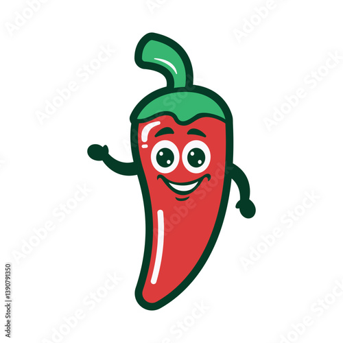Logo design of a jalapeño mascot, symbolizing spice, flavor, and fun, often with a playful or cartoonish style.

