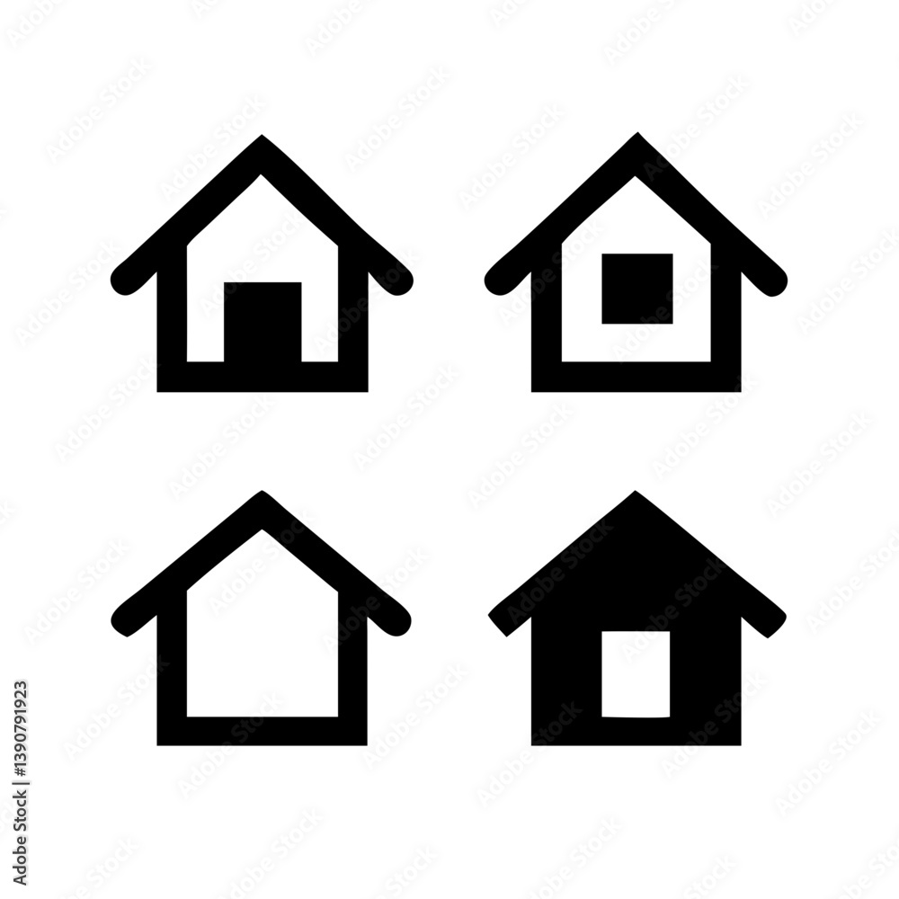 Title: Web home icon for apps and websites. Collection home icons. House symbol.House icon set. Home vector illustration sign. Hotel symbol.
Title: Web home icon for apps and websites. Collection home icons. House symbol.House icon set. Home vector illustration sign. Hotel symbol.