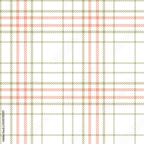 Dusty white Tartan patterns fabric texture. Contemporary Vintage putty Seamless Tartan