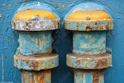 waste water pours out of pipes