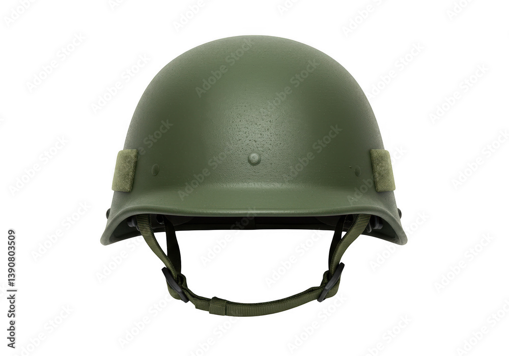 Fototapeta premium Olive drab military helmet