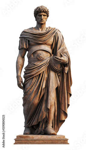 Neoclassical statue embodies strength and grace in a modern setting Generative AI