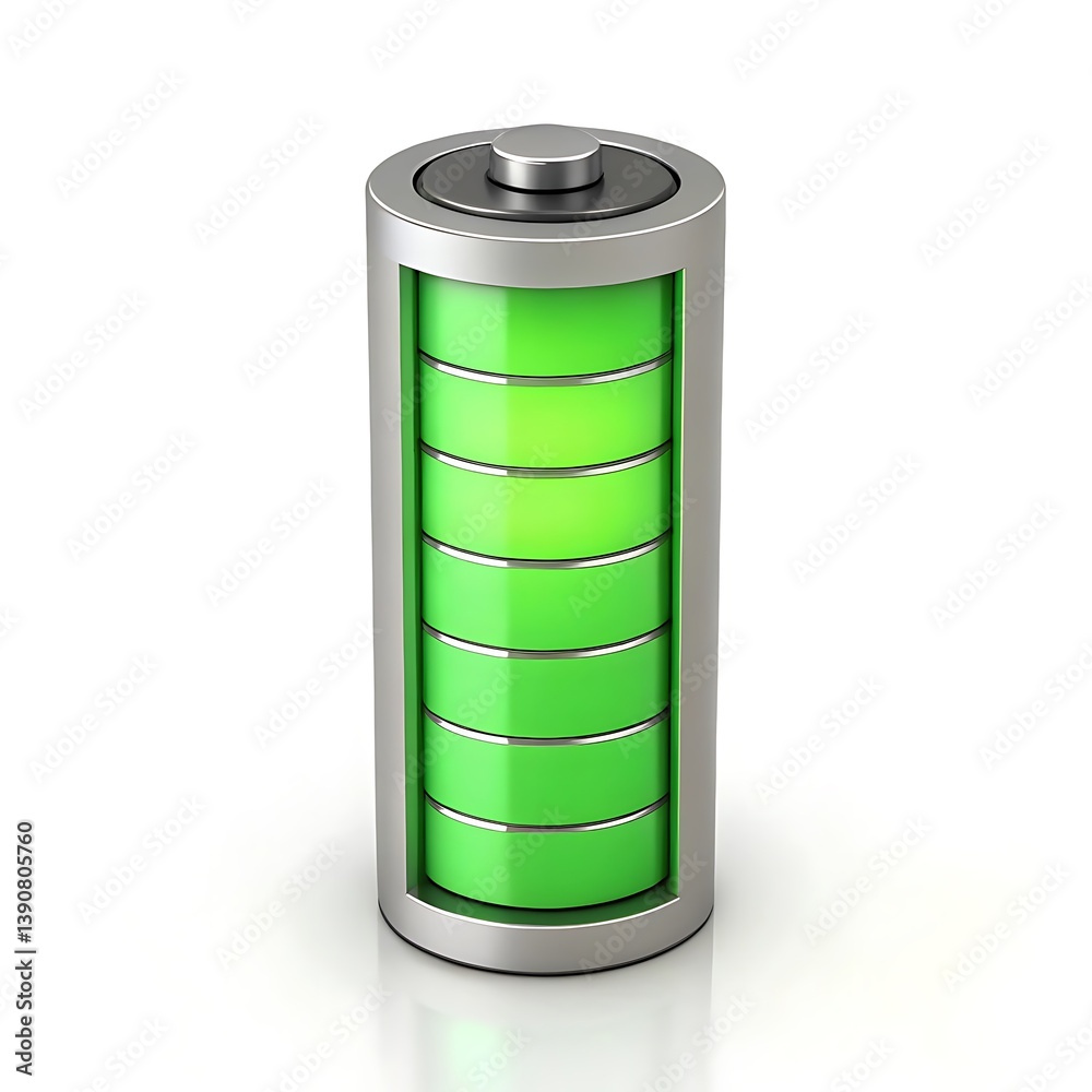 3d icon or logo batteries on white background 3d icon or logo batteries on white background
