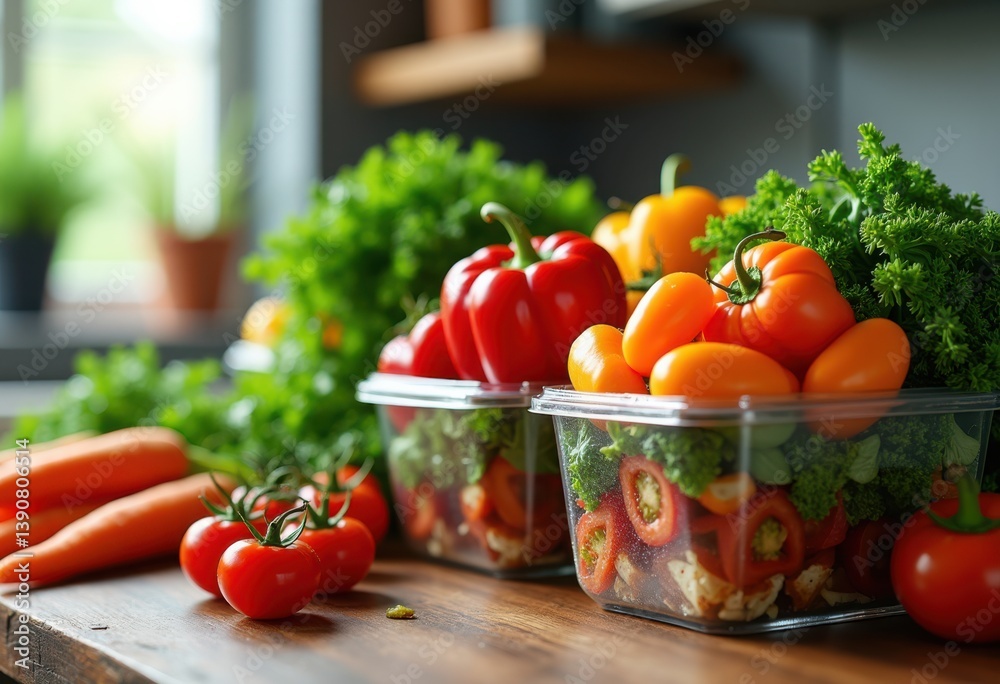 vibrant meal prep containers overflowing colorful fresh vegetables healthy diet nutrition culinary delight, rainbow, lgbtq, lgbt, pride, love, equality