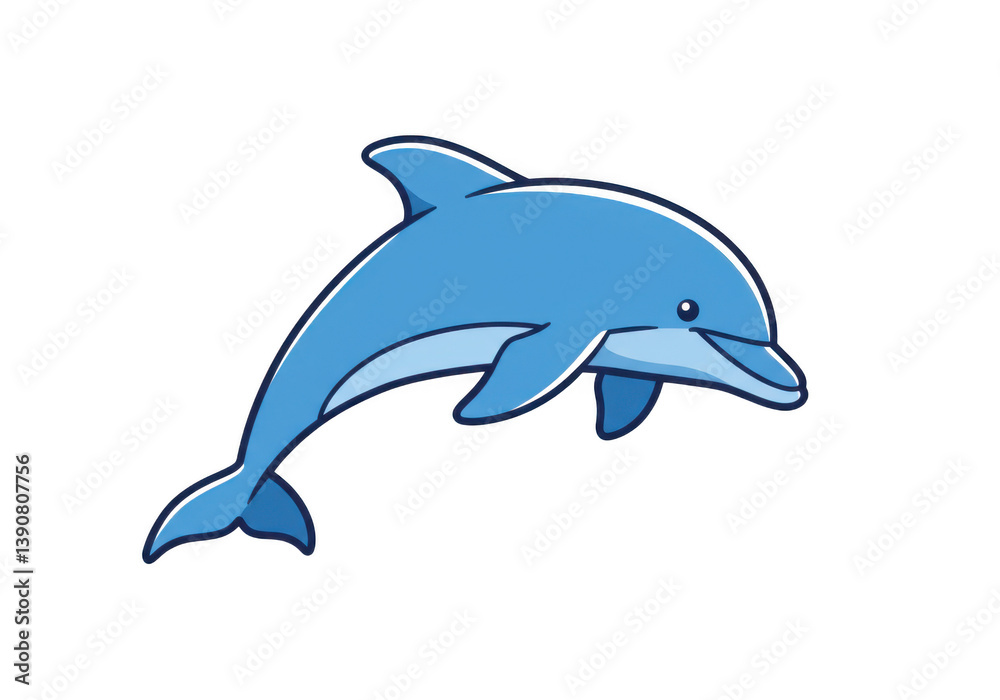 Cartoon dolphin