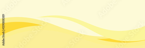 yellow business wave banner background. vector