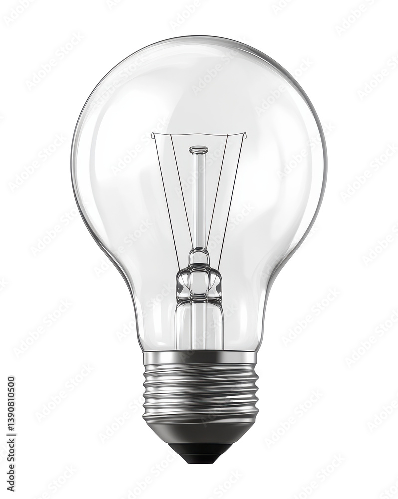 Bright light bulb isolated on transparent background showcasing detailed filament design for creative chaos style elements Generative AI Bright light bulb isolated on transparent background showcasing detailed filament design for creative chaos style elements Generative AI
