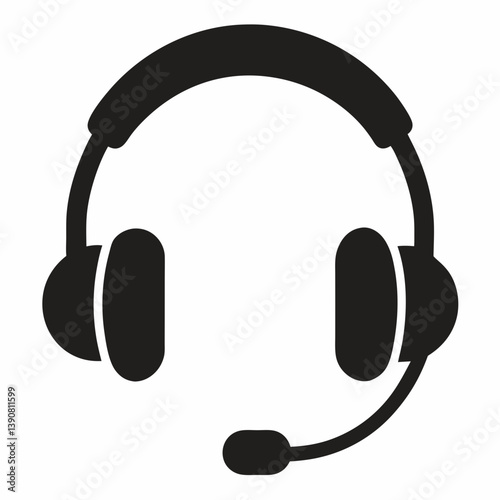 headphones on white background