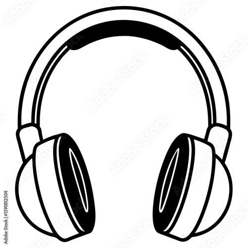 headphones isolated on white background