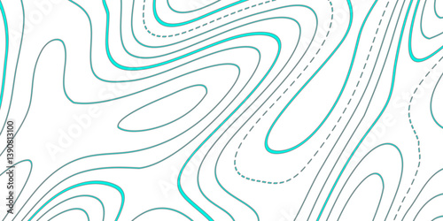 Elegant Geographic-Inspired Design in PNG Format with Subtle Wavy Contour Lines on White Background, Ideal for Editorial Design, High-End Interfaces, and Modern Art Projects