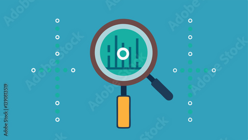 Magnifying Glass on Code A large magnifying glass hovering over a stream of binary code highlighting specific characters that represent digital clues found during an investigation.