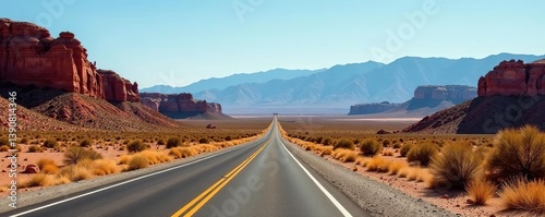 Scenic road winding through the desert towards Buttermilks, California, USA,  sky,  clouds
