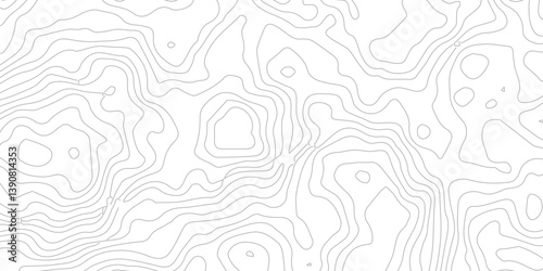 Stylish White Background PNG Featuring Graceful Wavy Topographic Contour Lines, Designed for Trendy, Minimal Aesthetic Projects and High-End Professional Design Use