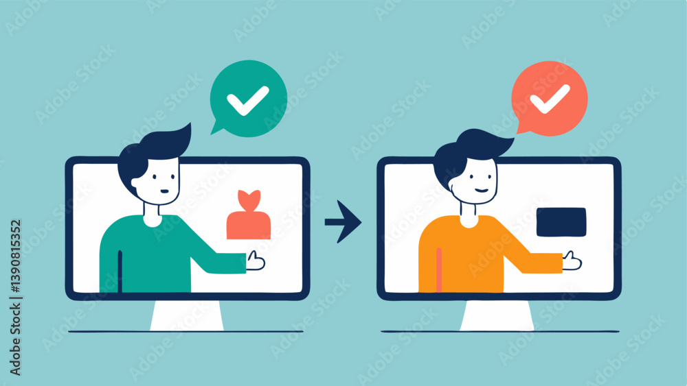 Buy and Sell Actions Two sidebyside illustrations showing a person clicking a Buy button on the computer screen for one illustration and a Sell button in the other. Buy and Sell Actions Two sidebyside illustrations showing a person clicking a Buy button on the computer screen for one illustration and a Sell button in the other.