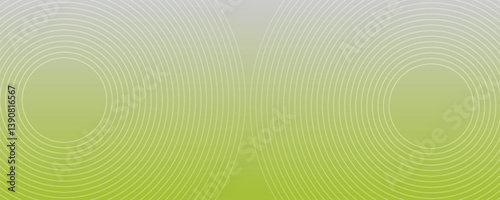 Abstract green glowing geometric lines on green background. Modern shiny blue circle lines pattern. Futuristic technology concept. Suit for cover, poster, banner, brochure, header, website