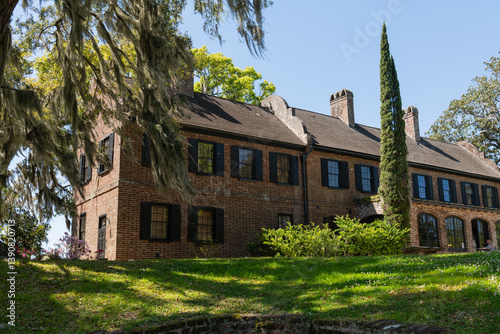 CHARLESTON, SC, USA - March 30, 2024: Main house Middleton Place is a plantation in Dorchester County, directly across the Ashley River from North Charleston, in the U.S. state of South Carolina.