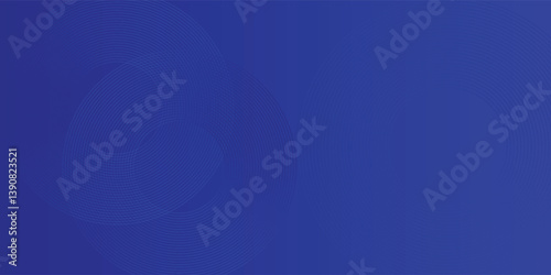 Abstract blue glowing geometric lines on dark blue background. Modern shiny blue circle lines pattern. Futuristic technology concept. Suit for cover, poster, banner, brochure, header, website