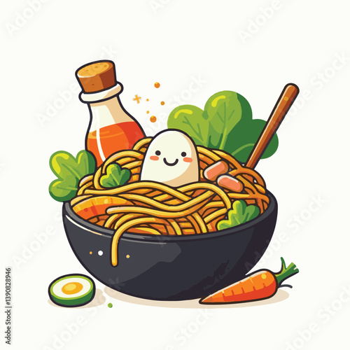 japchae, cuisine, food, asian, healthy, meal, gourmet, plate, background, vegetable, korean, korean food, traditional, sesame oil, soy sauce, green, beef, carrot, korean culture, noodle, onion, sesame