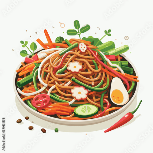 japchae, cuisine, food, asian, healthy, meal, gourmet, plate, background, vegetable, korean, korean food, traditional, sesame oil, soy sauce, green, beef, carrot, korean culture, noodle, onion, sesame