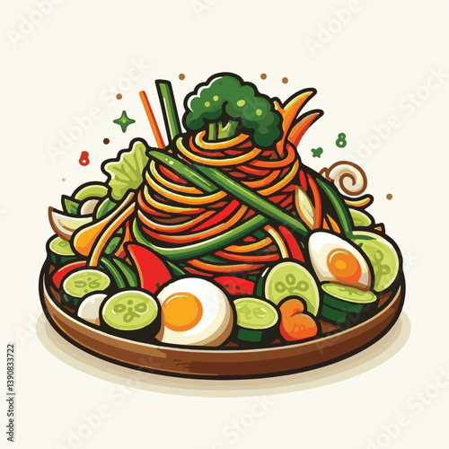 japchae, cuisine, food, asian, healthy, meal, gourmet, plate, background, vegetable, korean, korean food, traditional, sesame oil, soy sauce, green, beef, carrot, korean culture, noodle, onion, sesame