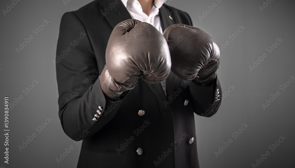 Businessman Ready to Fight Challenges