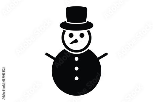 snowman with a scarf