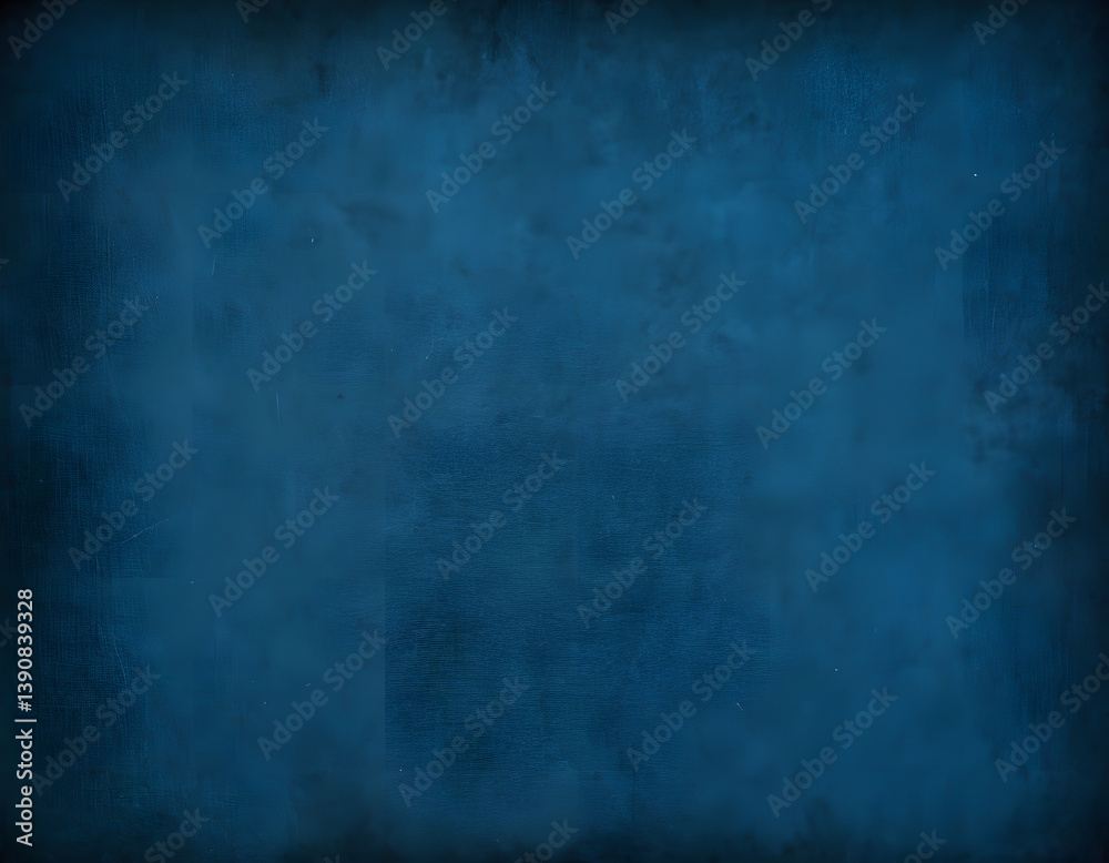 Fototapeta premium dark blue grunge wall, blue background with grunge effect