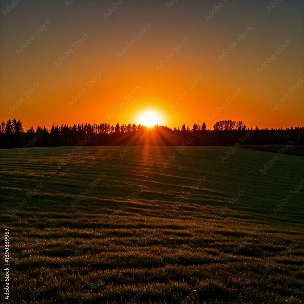 Obraz premium sunrise over the river