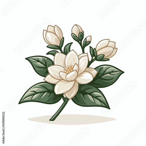 blossom, floral, jasmine, flower, spring, plant, nature, bloom, beautiful, white, beauty, fresh, garden, natural, background, flora, petal, blooming, summer, aroma, flowers, isolated, bud, decorative,