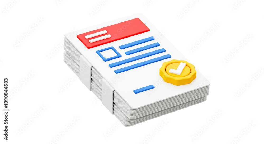 Documents paperwork files stack approval checkmark verification validation confirmation agreement contract Documents paperwork files stack approval checkmark verification validation confirmation agreement contract