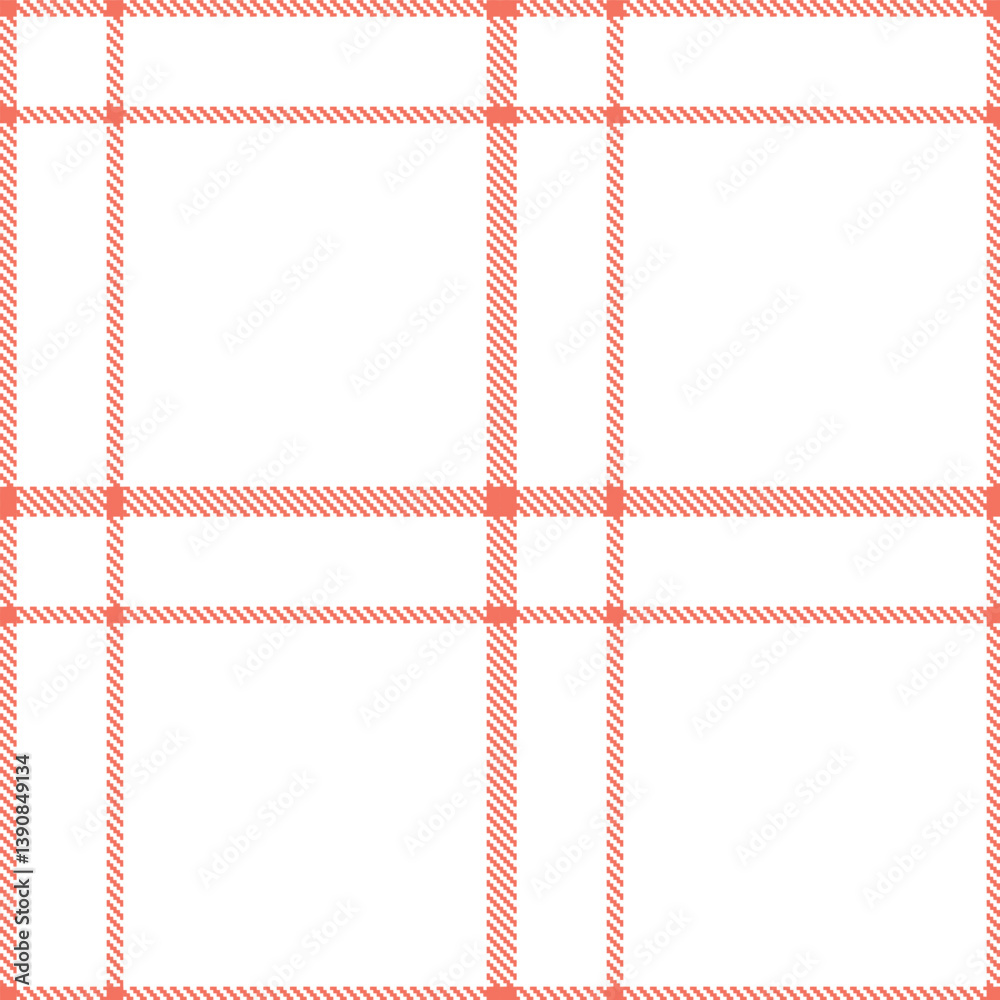 Pale salmon and Vibrant white Seamless Tartan Fabric Design Pale salmon and Vibrant white Seamless Tartan Fabric Design