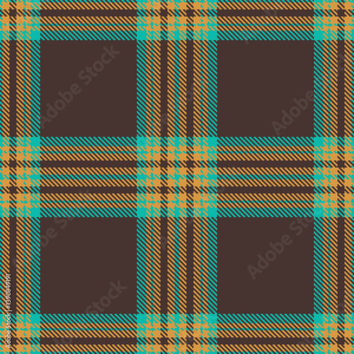 Plaid pattern seamless. Dusky dull orange & Rustic topaz Tartan Fabric Design. 