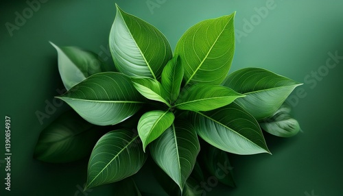 Wallpaper Mural fresh green leaves Torontodigital.ca