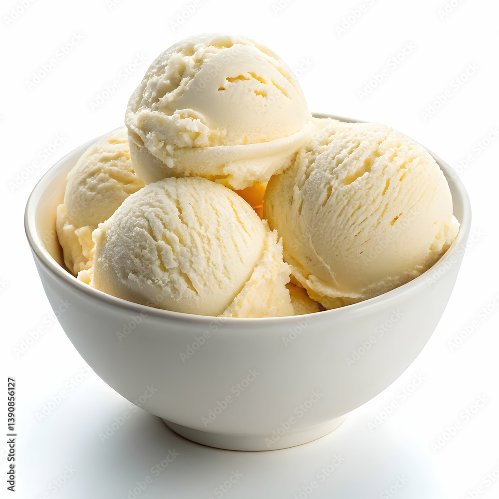 Ice cream balls in a bowl Ice cream balls in a bowl