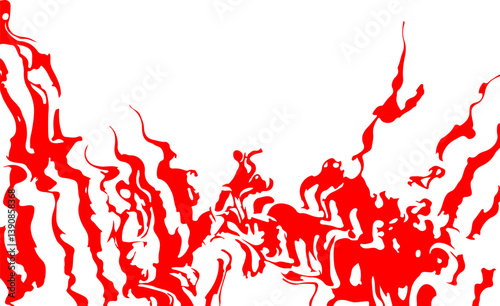 
abstract background in red color under fire
