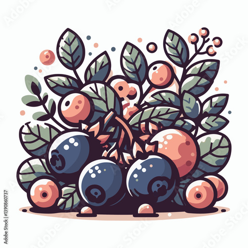 berry, jostaberry, organic, dessert, plant, nature, harvest, gooseberry, food, currant, ripe, vitamin, isolated, vegetarian, dieting, culinary, juneberry, illustration, huckleberry, hand drawn, superf