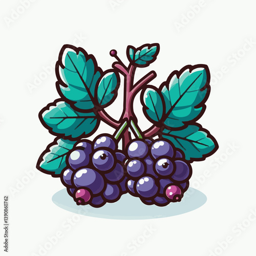 berry, jostaberry, organic, dessert, plant, nature, harvest, gooseberry, food, currant, ripe, vitamin, isolated, vegetarian, dieting, culinary, juneberry, illustration, huckleberry, hand drawn, superf