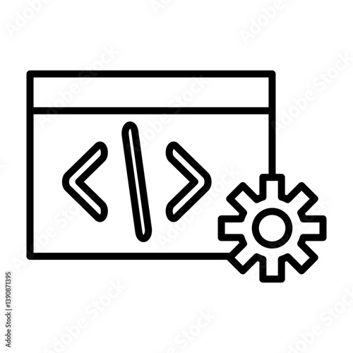 Web Development Vector Line Icon Design for personal and commercial use