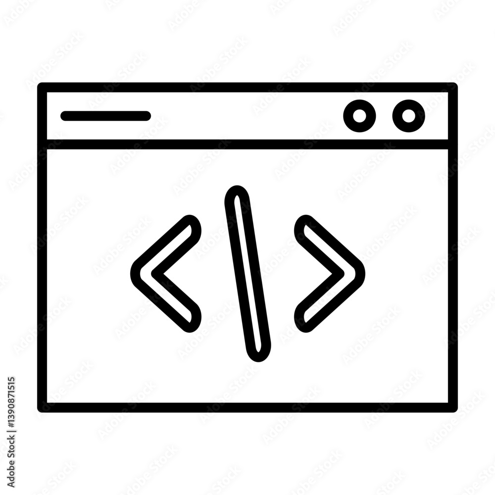 Css Vector Line Icon Design for personal and commercial use Css Vector Line Icon Design for personal and commercial use
