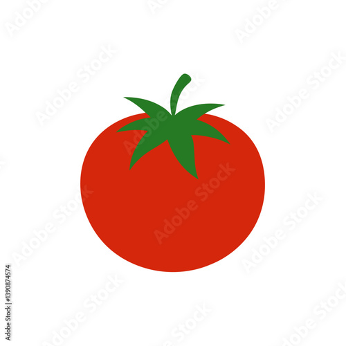 Tomato doodle on white background vector illustration