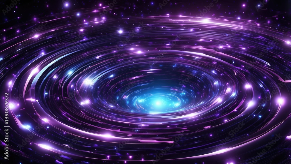 Abstract digital illustration depicting a glowing Abstract digital illustration depicting a glowing