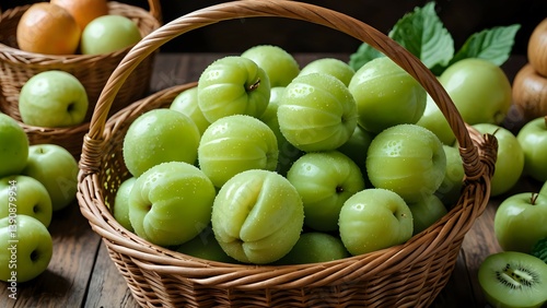 honeydew fruit in basket