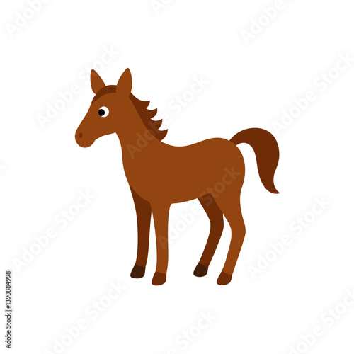 Adorable Foal Baby Horse Artwork for Farm and Animal Themes