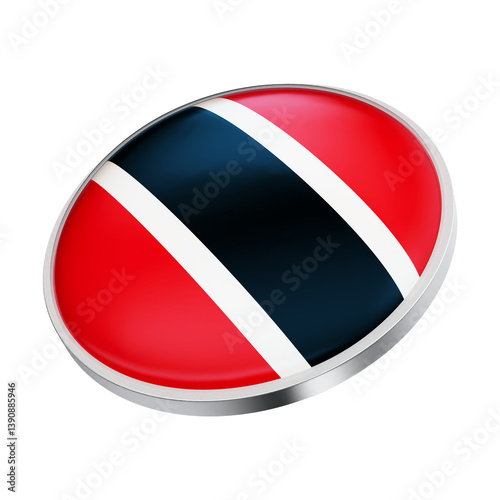 Trinidad and tobago flag button on white background Free Download Trinidad and tobago flag button on white background - GFXLoad