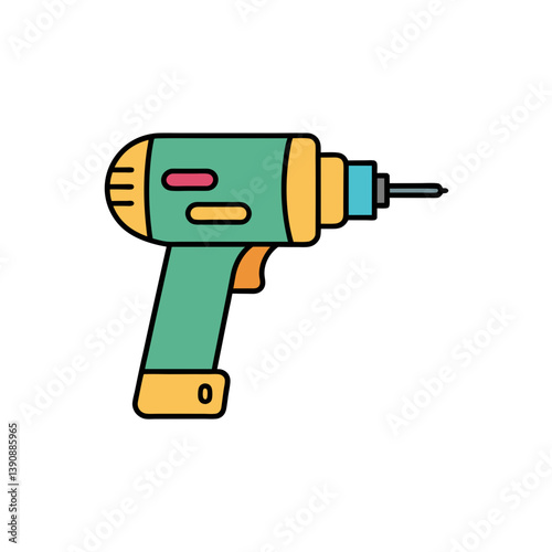 Basic Drill Doodle Vector Clip Art Illustration