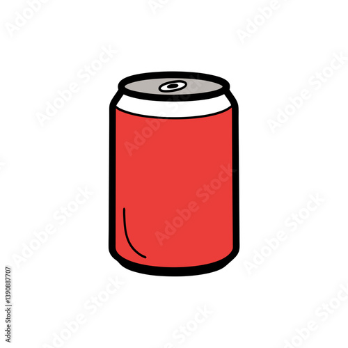 Basic Cola Doodle Vector Clip Art Illustration