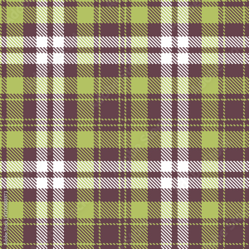 Wallpaper Mural Timeless Seamless Tartan featuring Soft purplish brown and Cool light olive green Fabric Design Torontodigital.ca