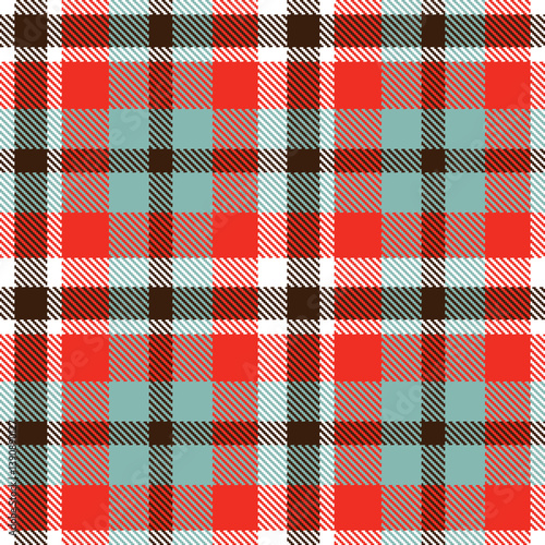 Wallpaper Mural Autumn white Seamless Tartan with Muted chocolate accents Fabric Design Torontodigital.ca