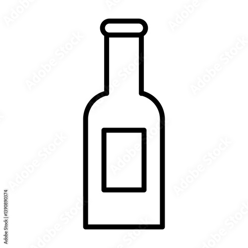 Alcohol Vector Line Icon Design