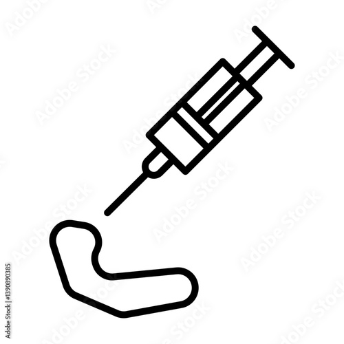 Tattoo Vector Line Icon Design